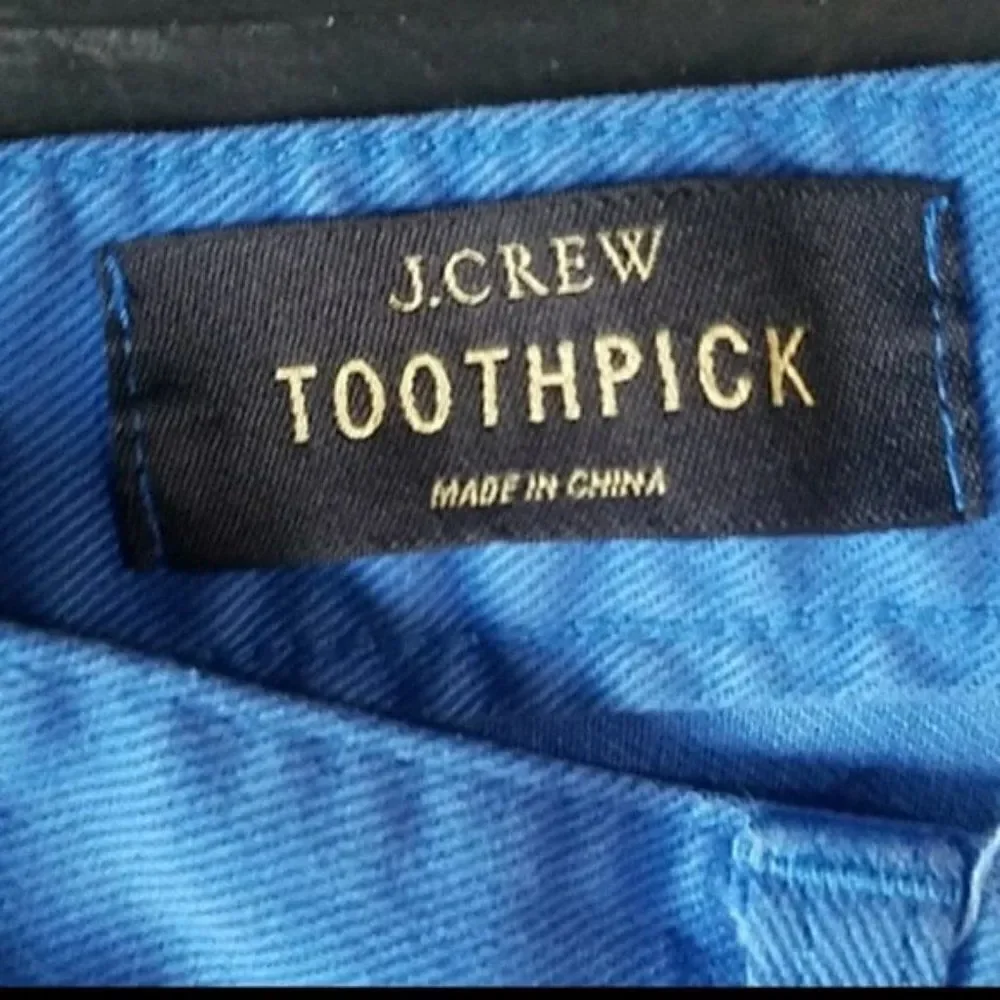 J.crew Blue Toothpick Jeans